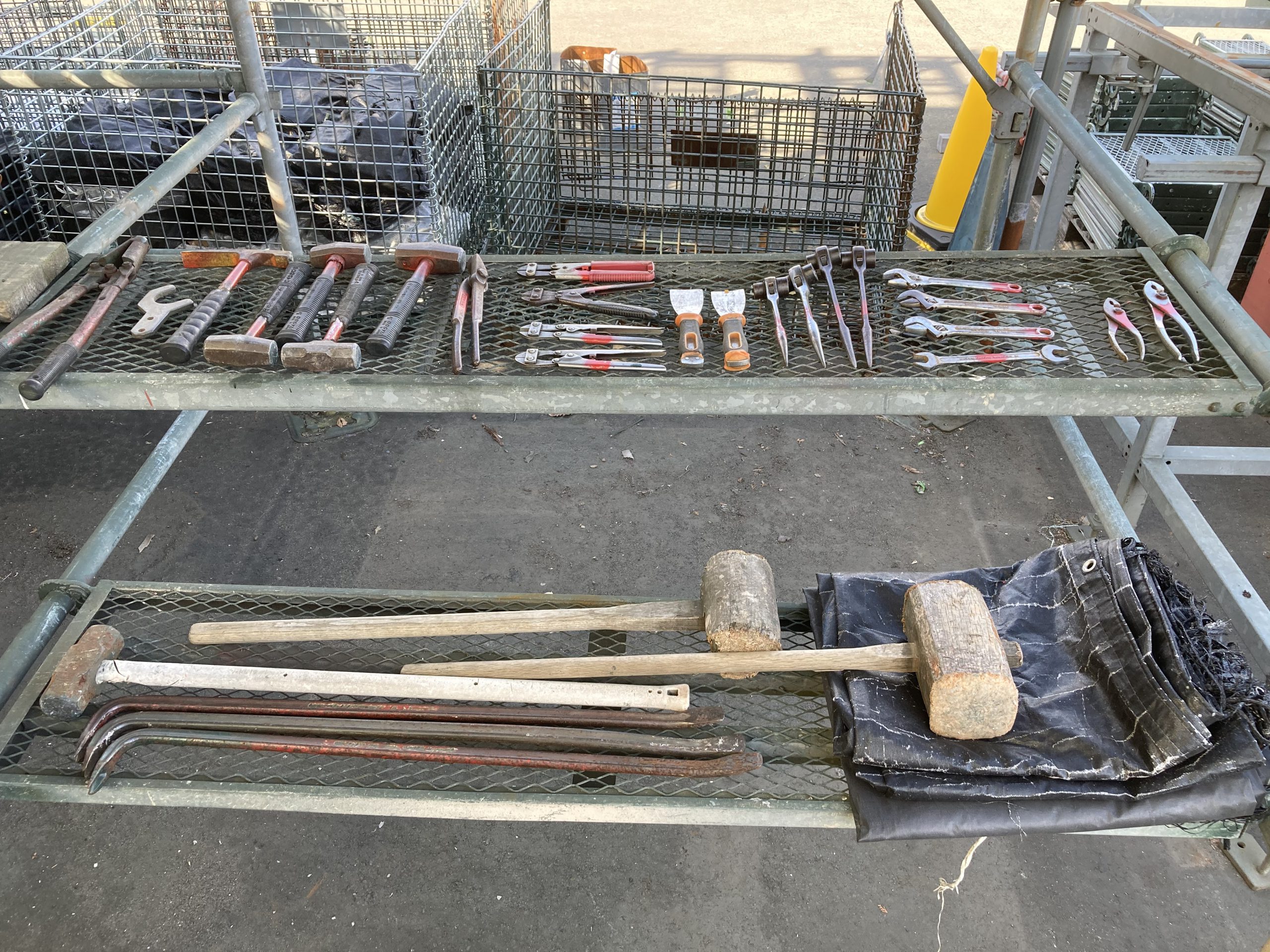 足場屋が利用する道具各種