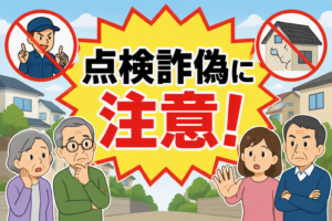 点検　詐偽　注意　近所　情報共有　高齢者